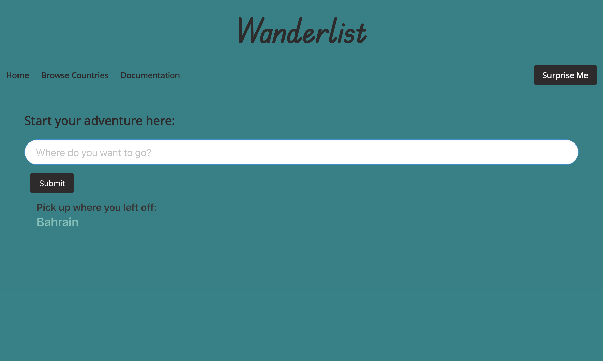 Wanderlist